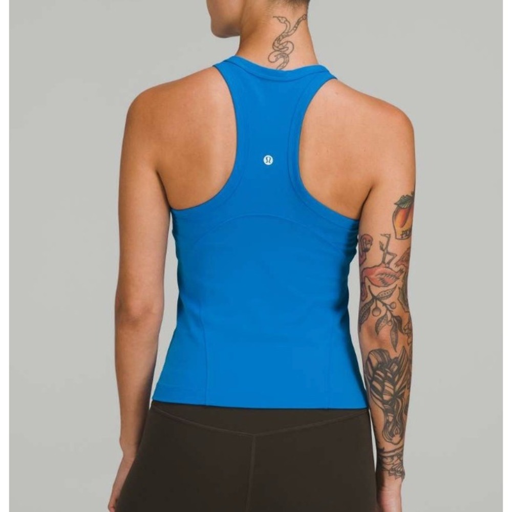 lululemon athletica Blue Racerback Tank Top